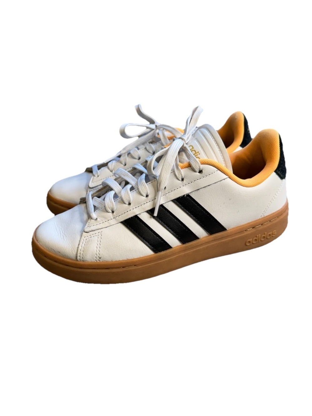 Adidas Originals Grand Court Alpha Women's 7.5 White Flash Orange S2